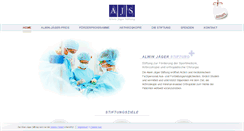 Desktop Screenshot of alwinjaegerstiftung.de